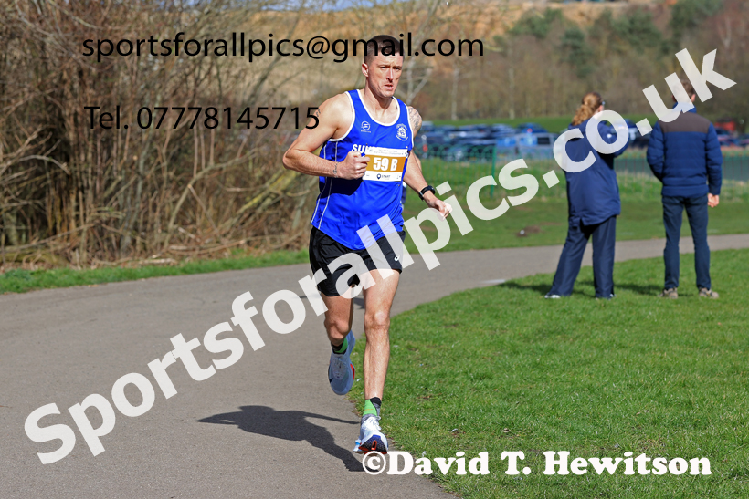 Masters Men Over-35s to 49s, 2026 NECAA Royal Signals Road Relays, Hetton Lyons Country Park, Hetton le Hole. Photo: David T. Hewitson/Sports for All Pics
